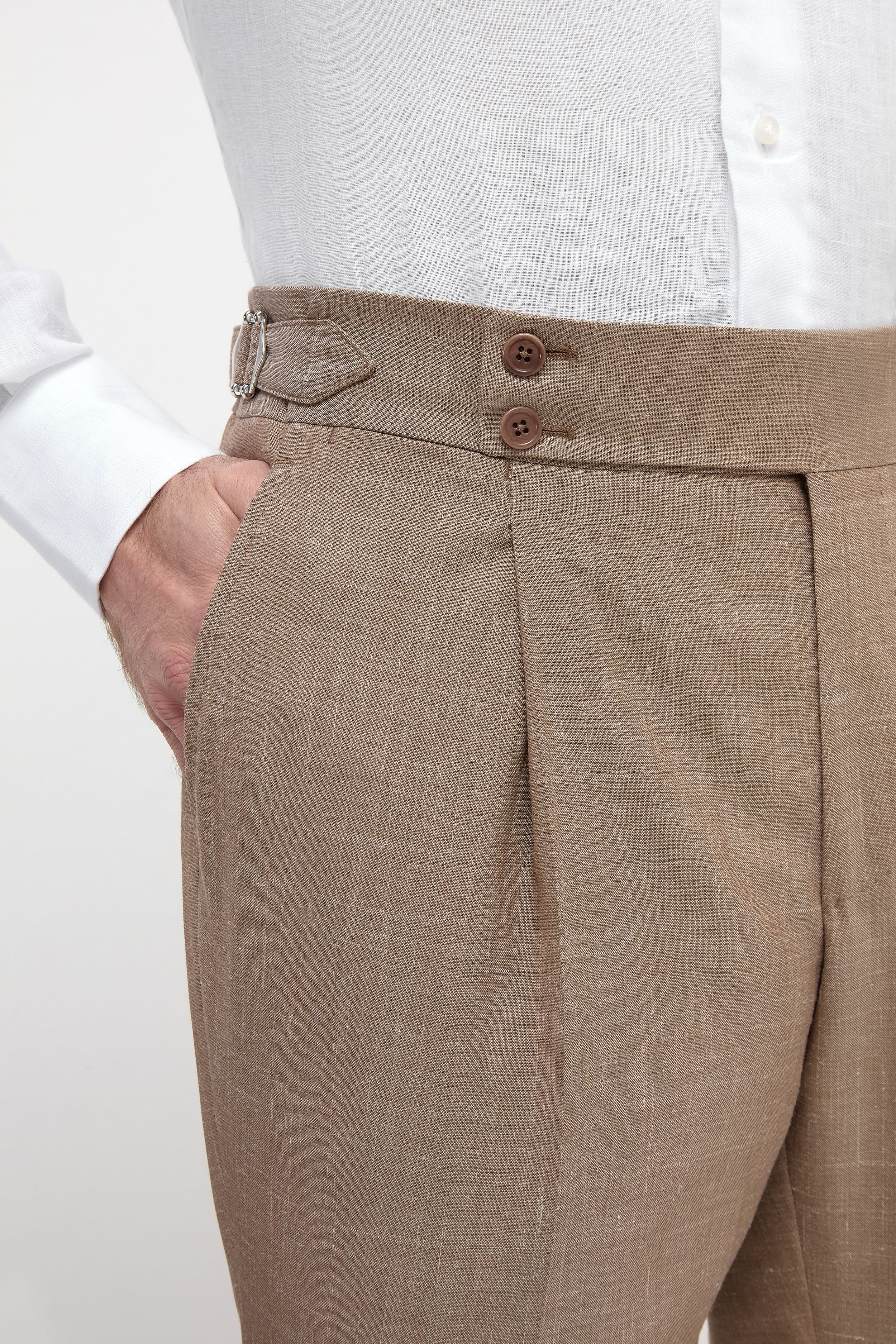 Almond Soragna trousers - Made in Italy - Image 2