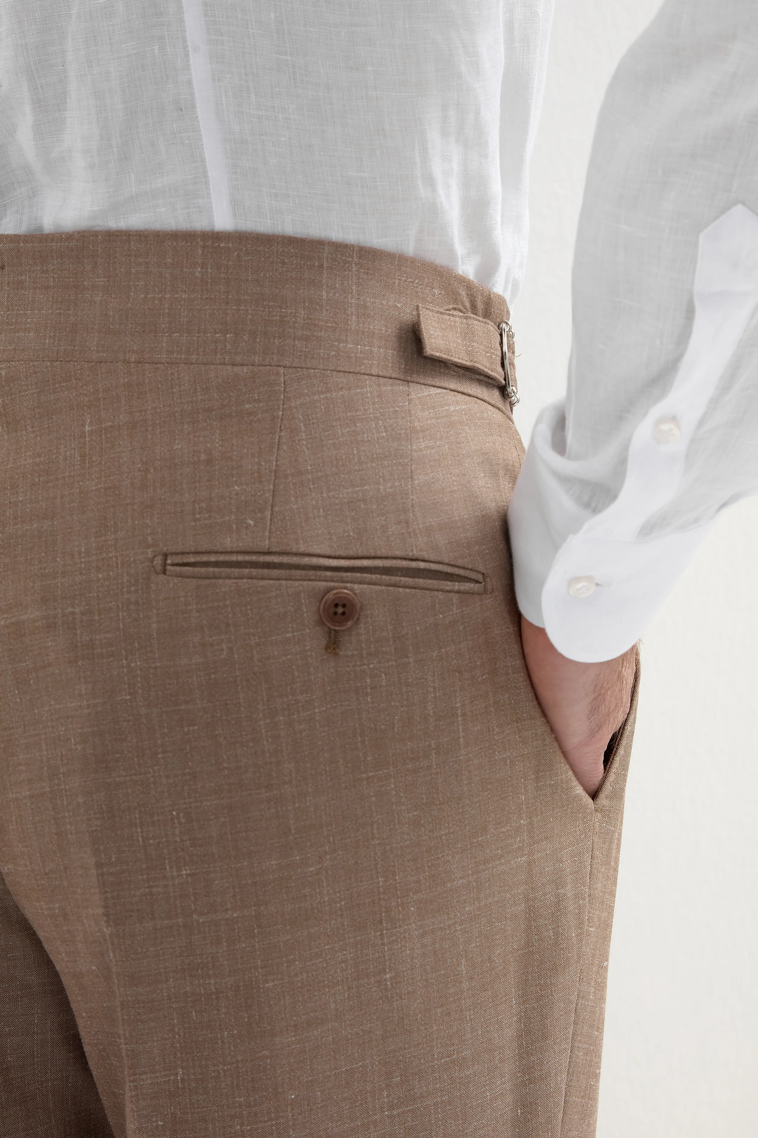 Almond Soragna trousers - Made in Italy - Image 3