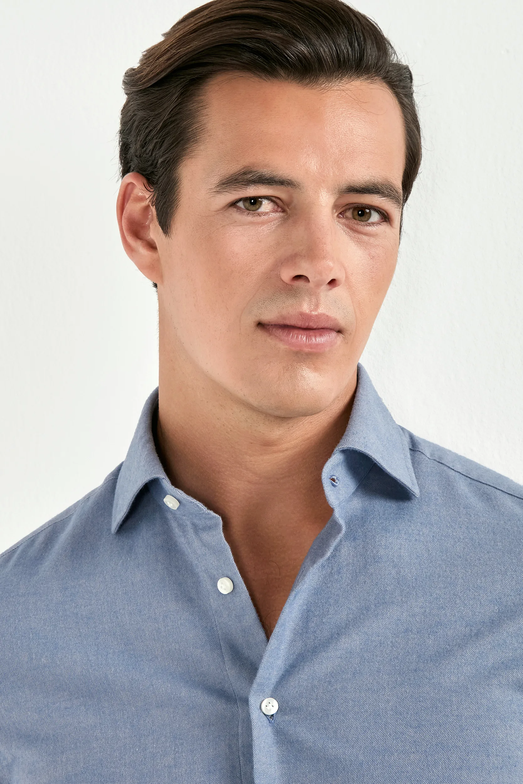 Avio brushed cotton shirt - Made In Italy - Image 4