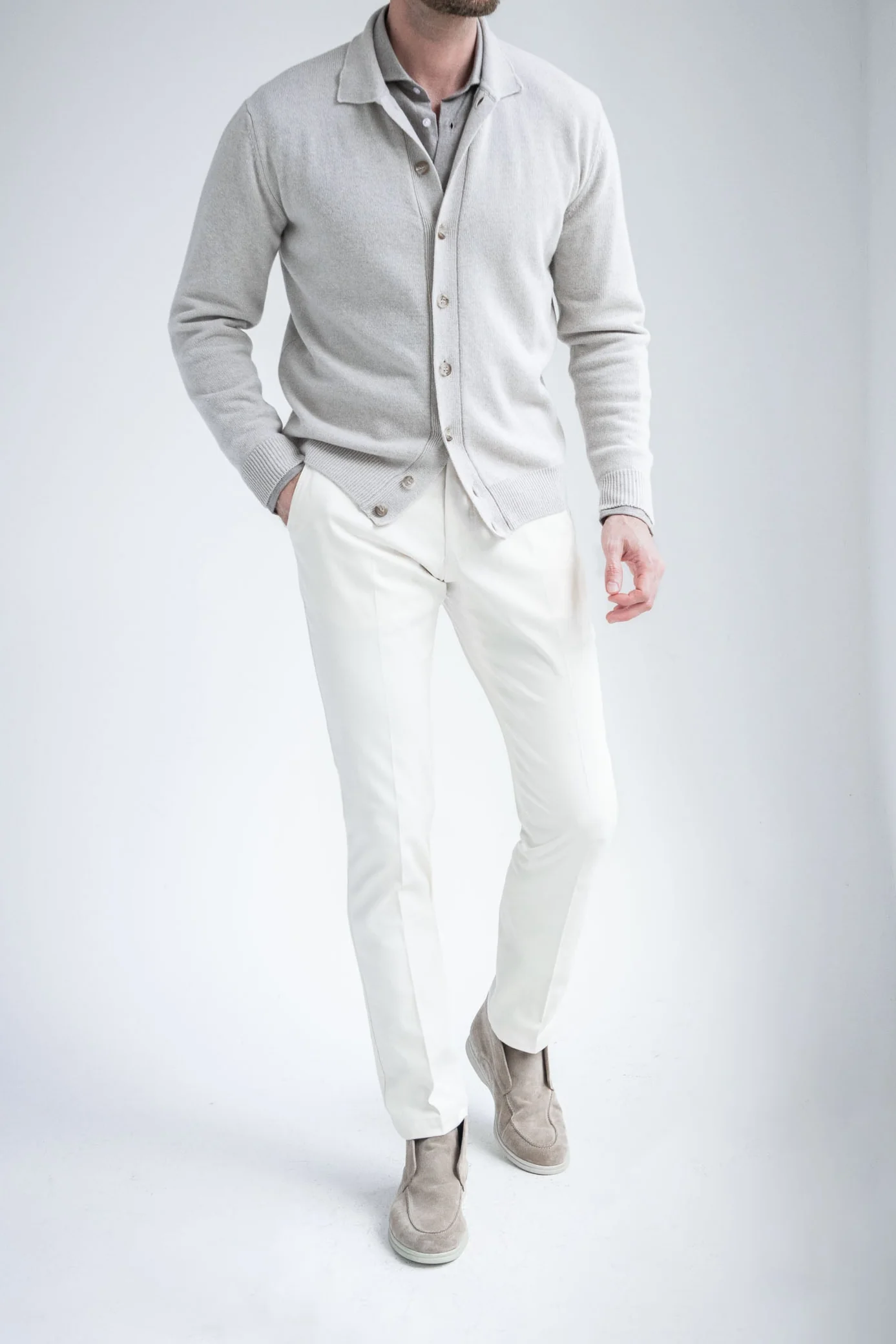 Beige Cardigan – Made in Italy - Image 5