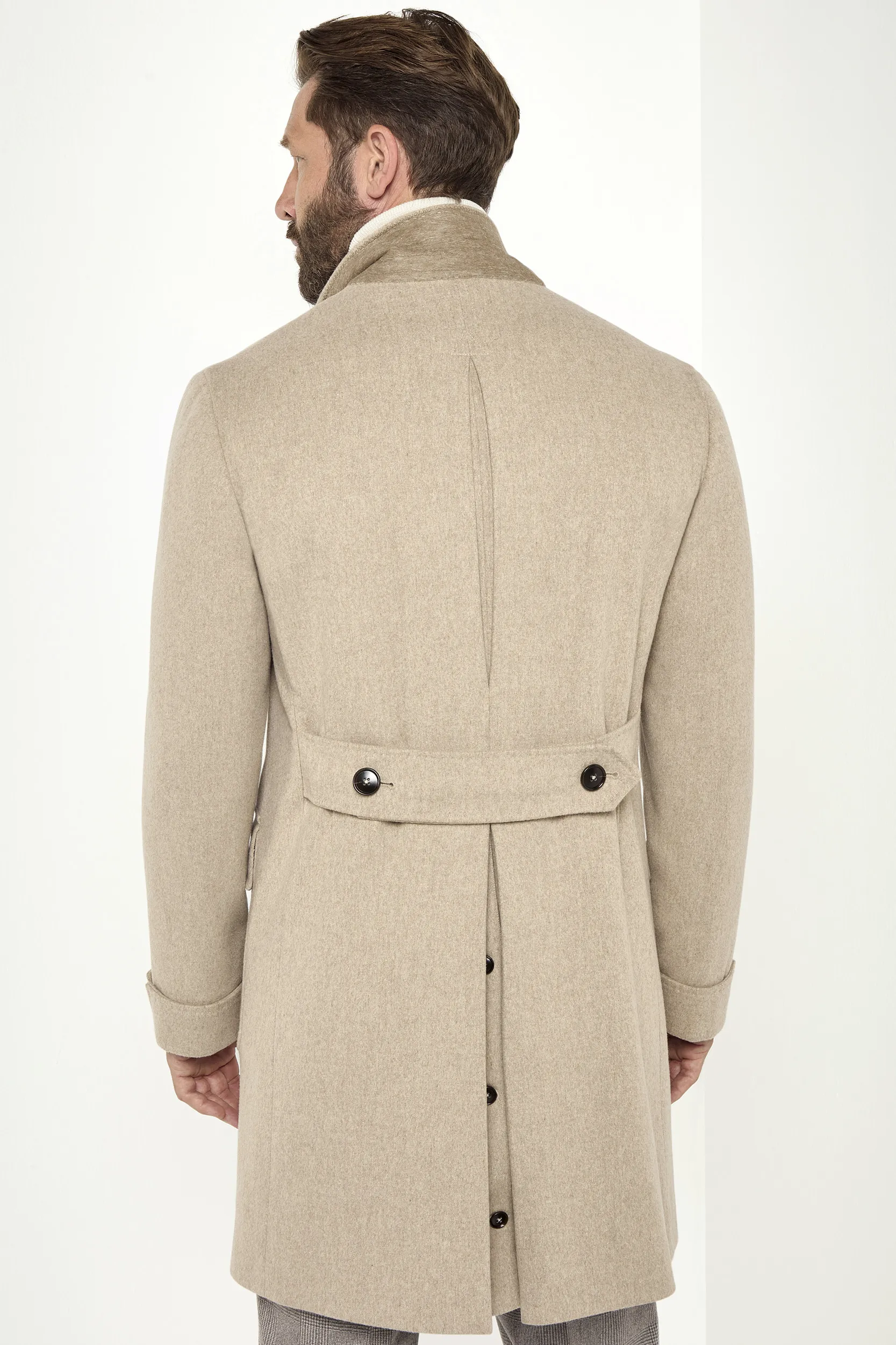 Beige polo coat – Made in Italy - Image 2