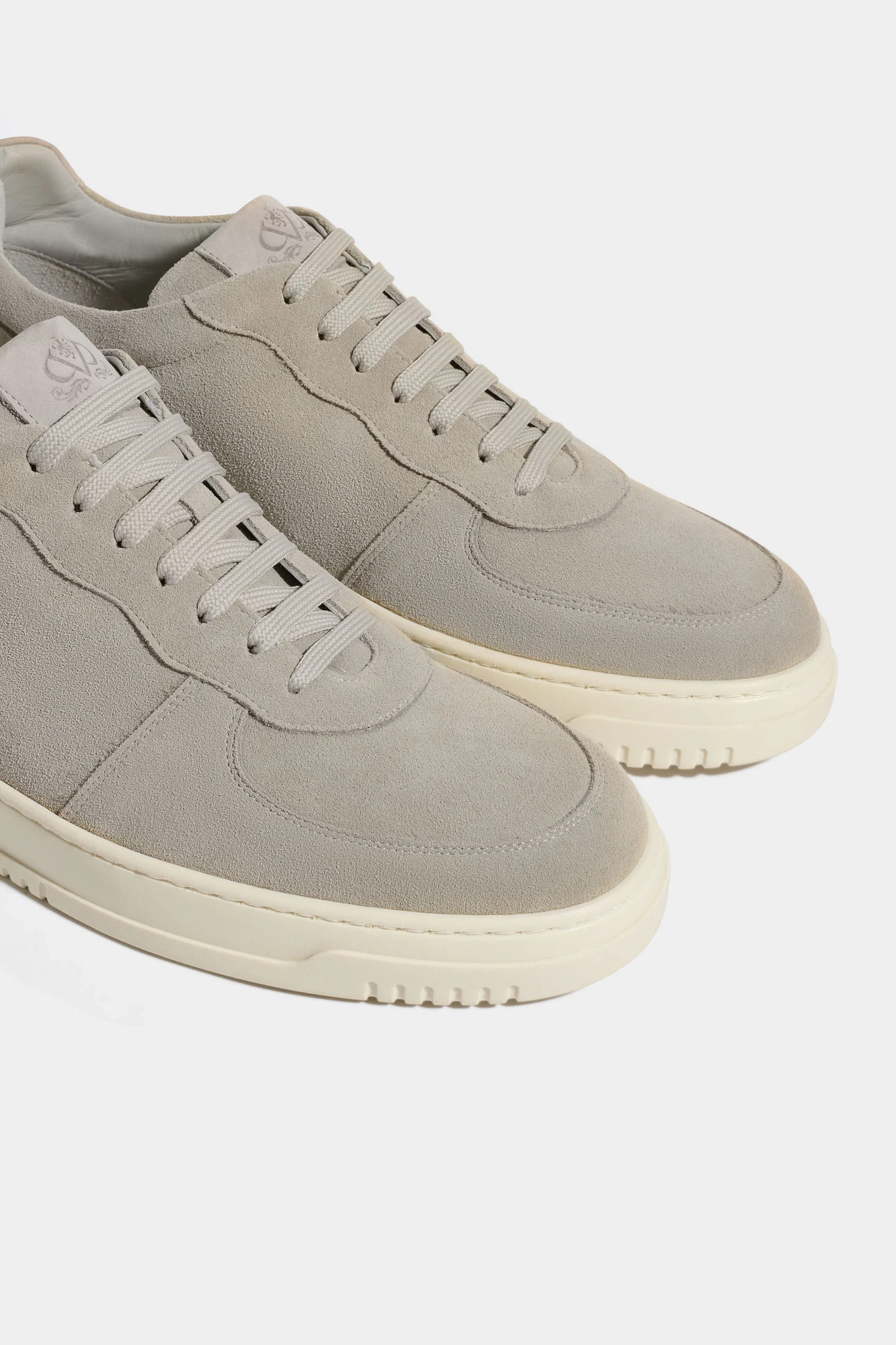 Beige suede sneakers - Made in Italy - Image 4