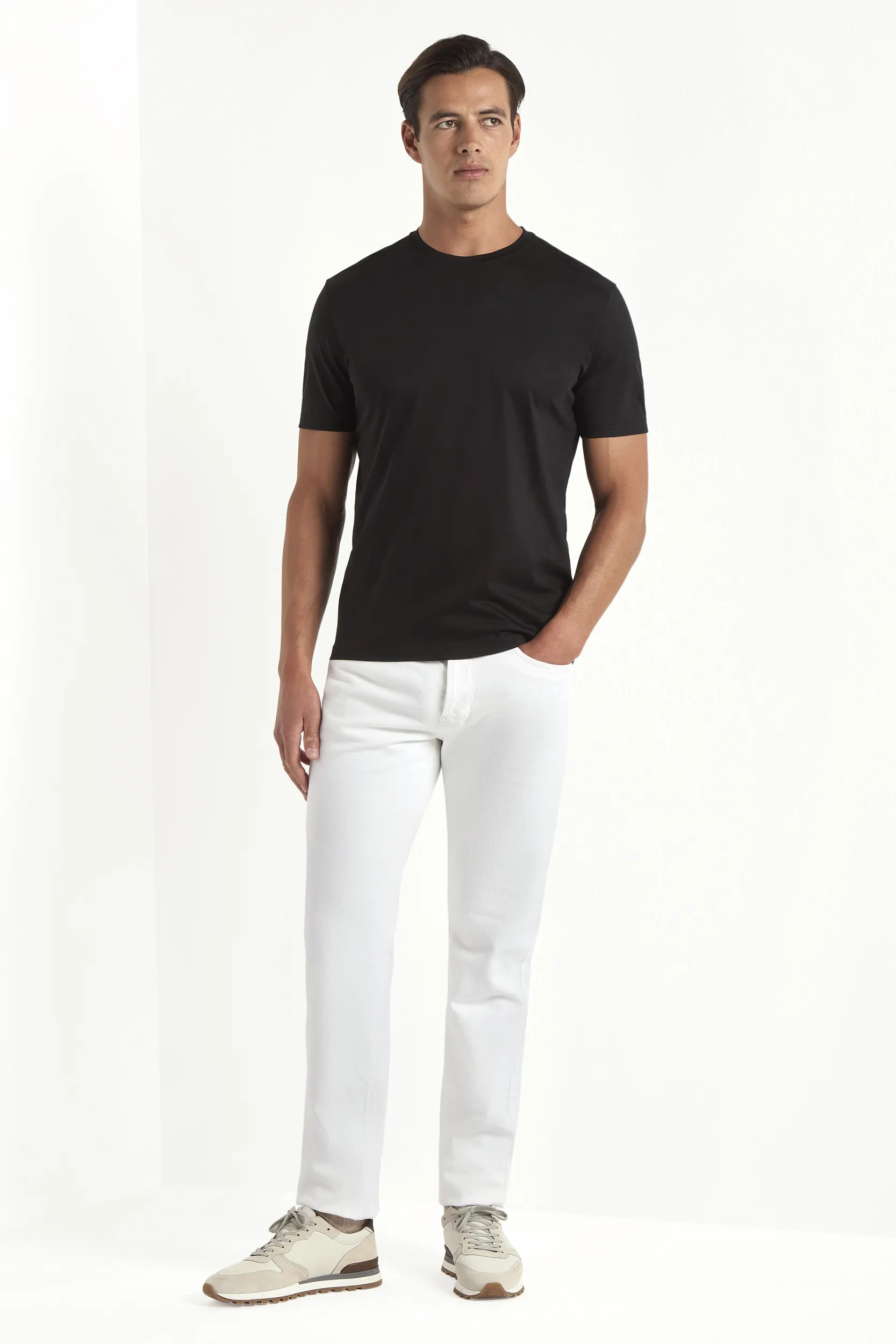 Black jersey t-shirt - Made in Italy - Image 4