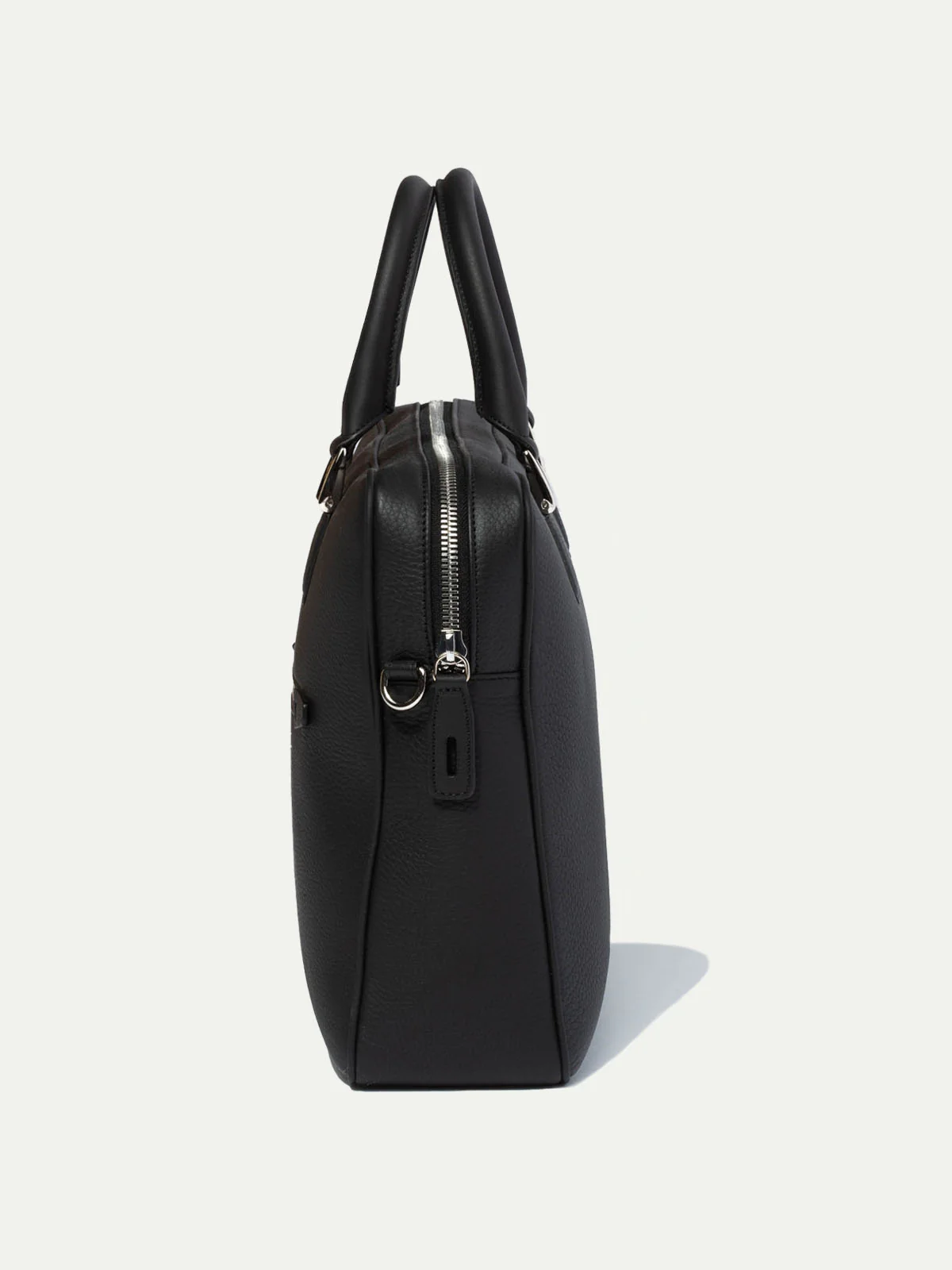Black leather briefcase - Made in Italy - Image 2