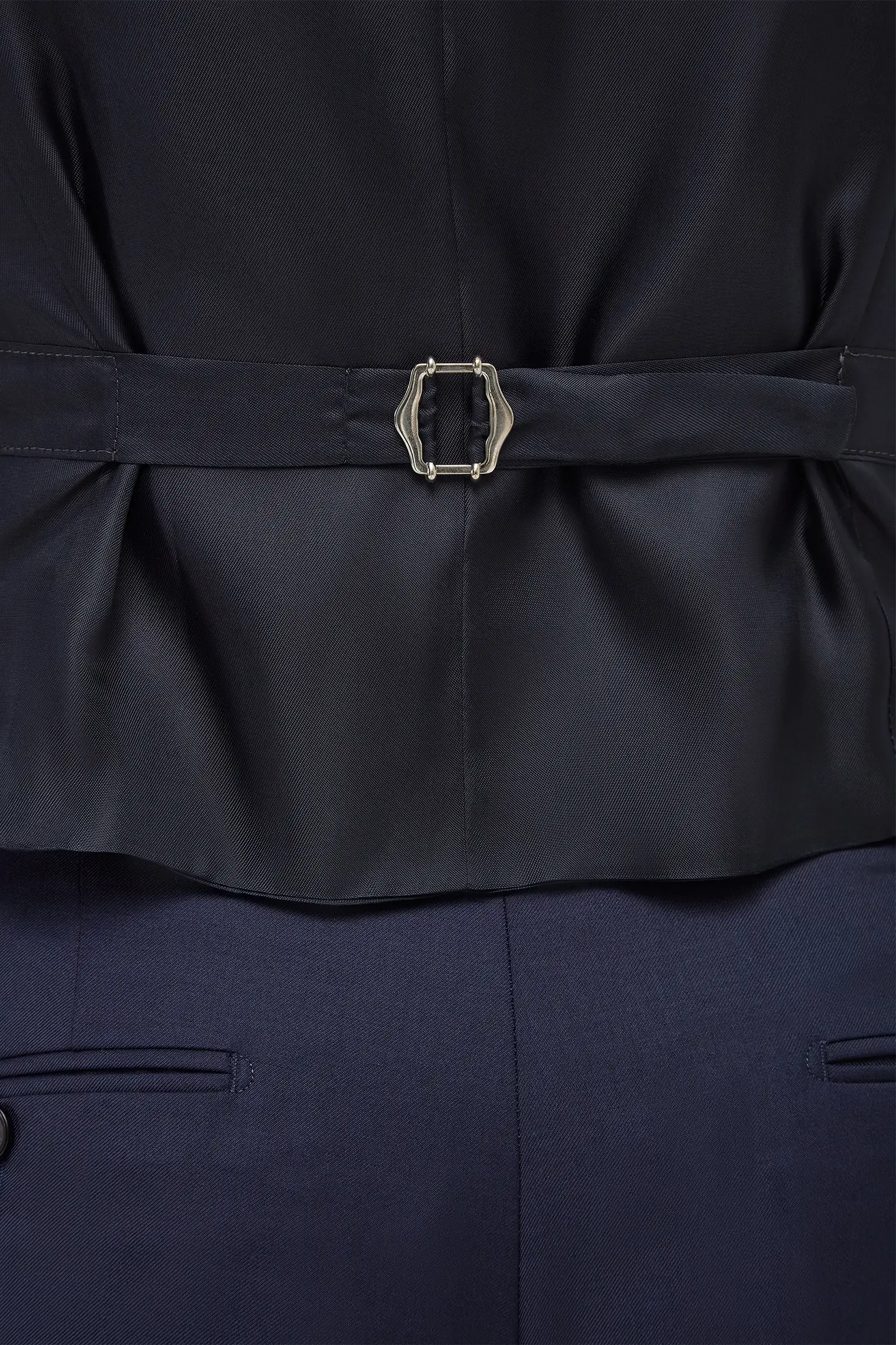 Blue double breasted waistcoat - Made in Italy - Image 4