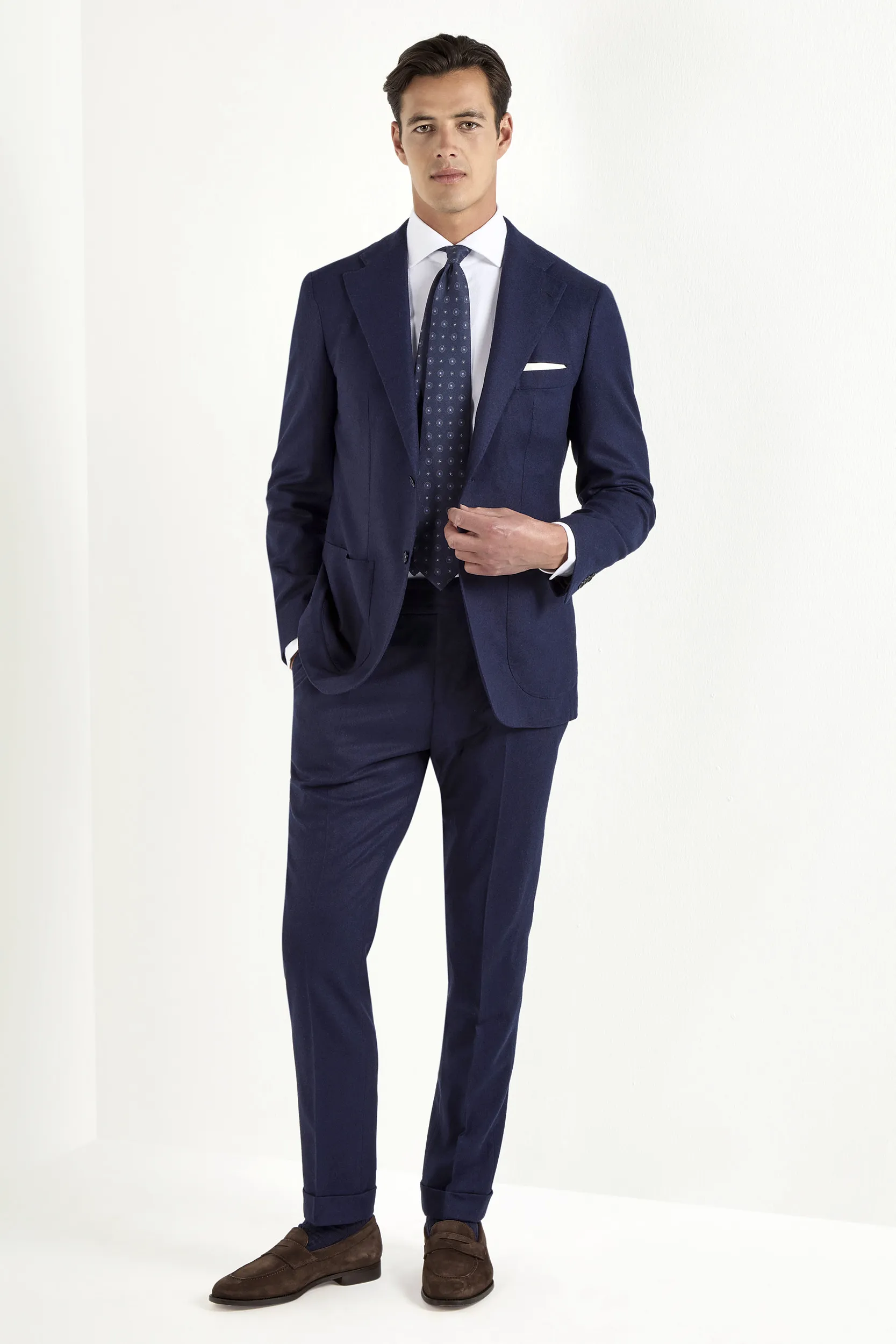 Blue flannel jacket - Made in Italy - Image 3