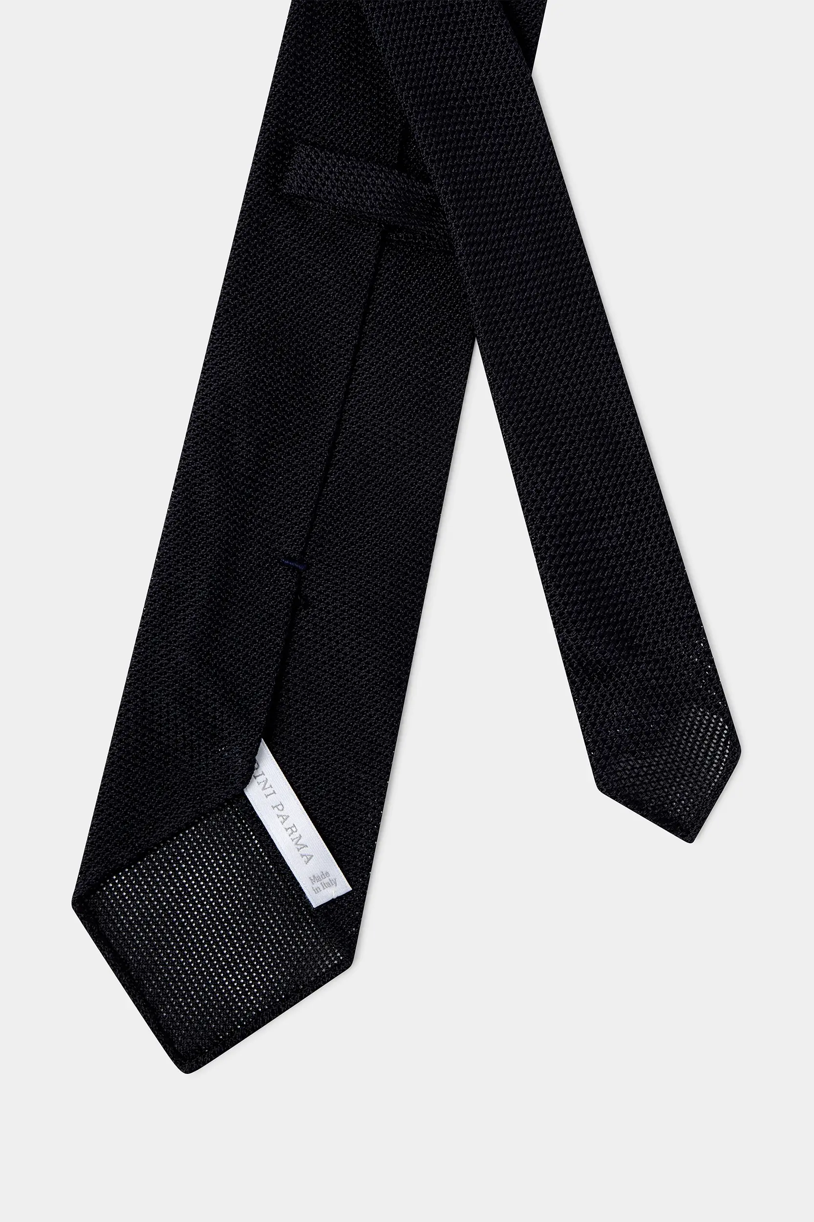 Blue grenadine silk tie - Hand Made In Italy - Image 4