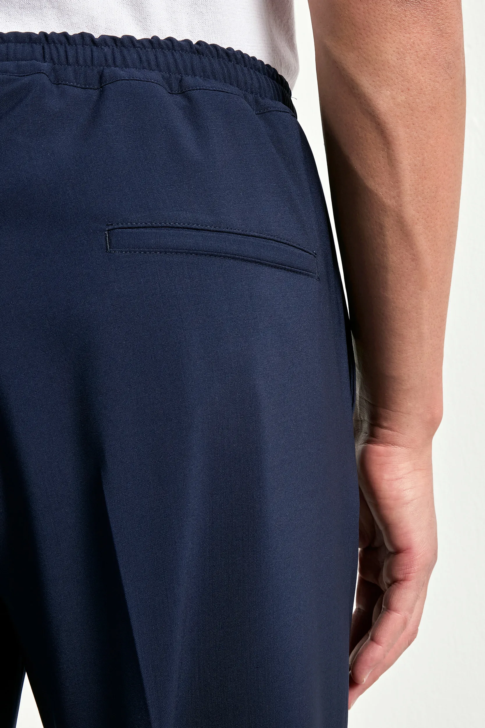 Blue travel Alassio trousers - Made in Italy - Image 3