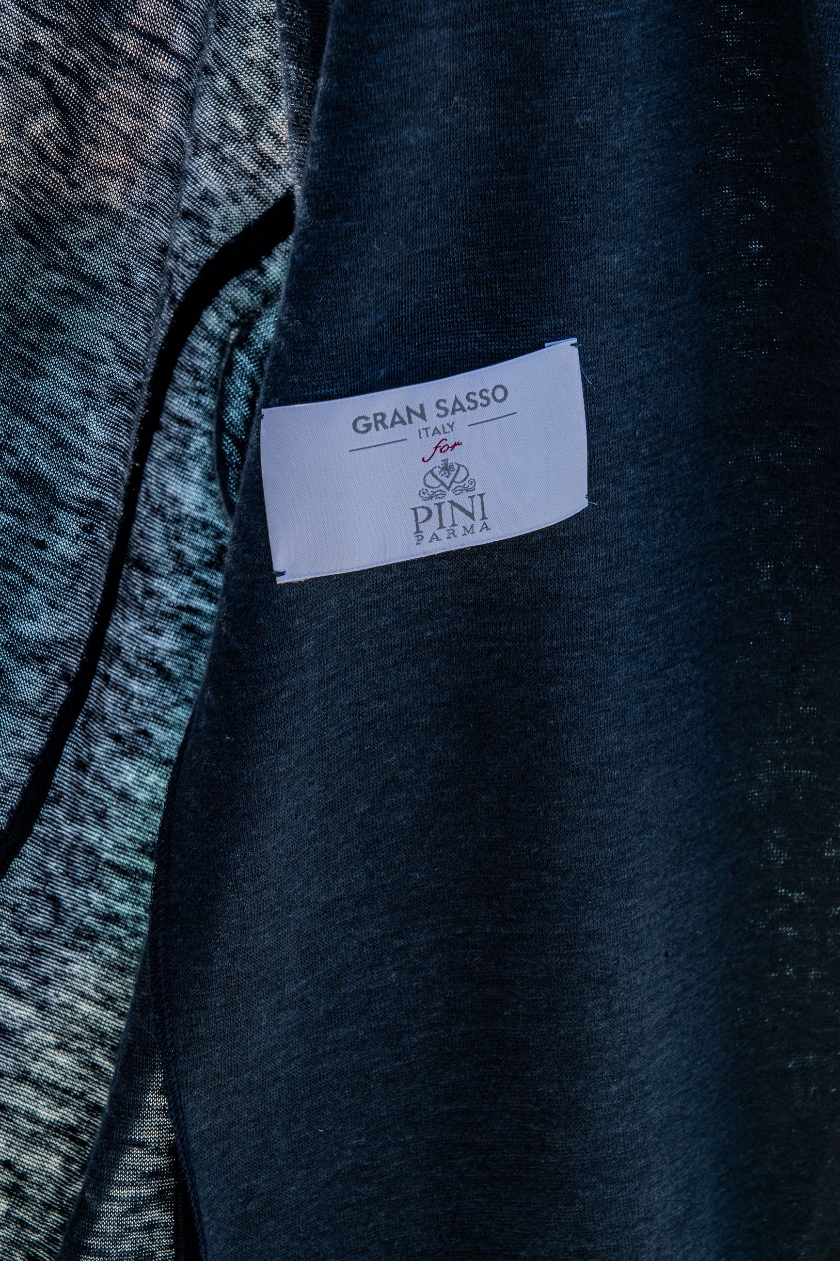 Blue linen knitted jacket - Made in Italy - Image 4