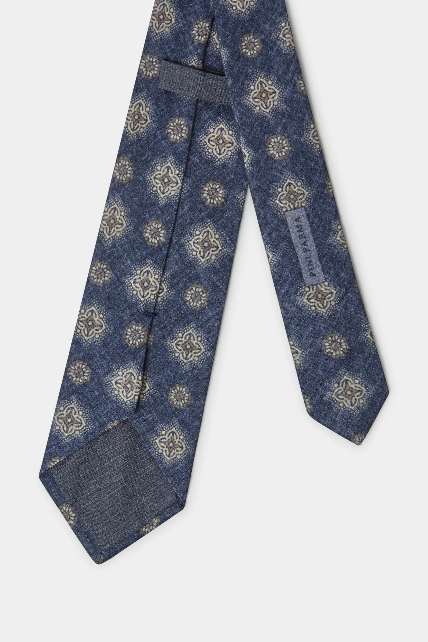 Blue macro fancy tie - Made In Italy - Image 3