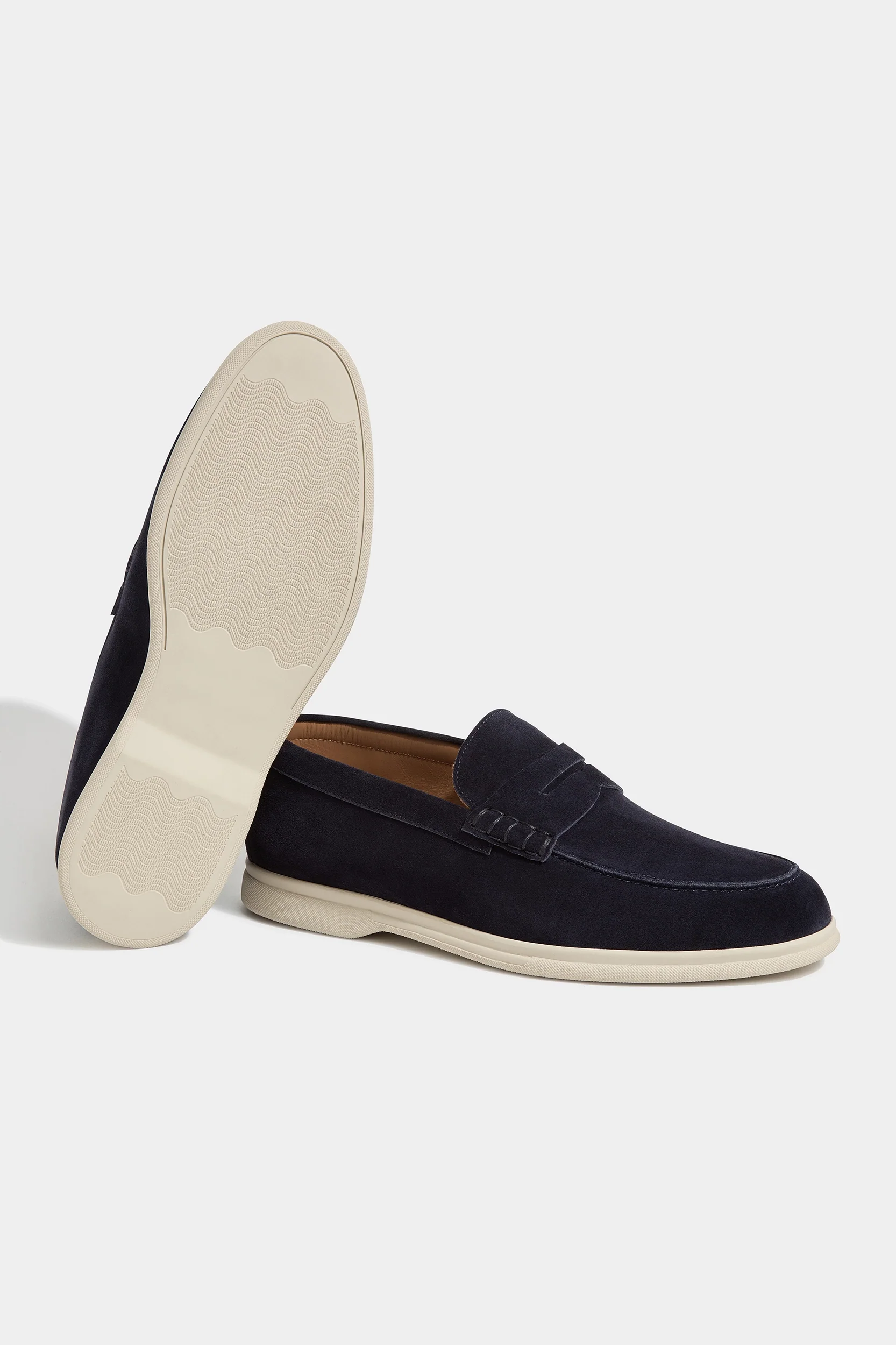 Blue penny loafers - Made in Italy - Image 3