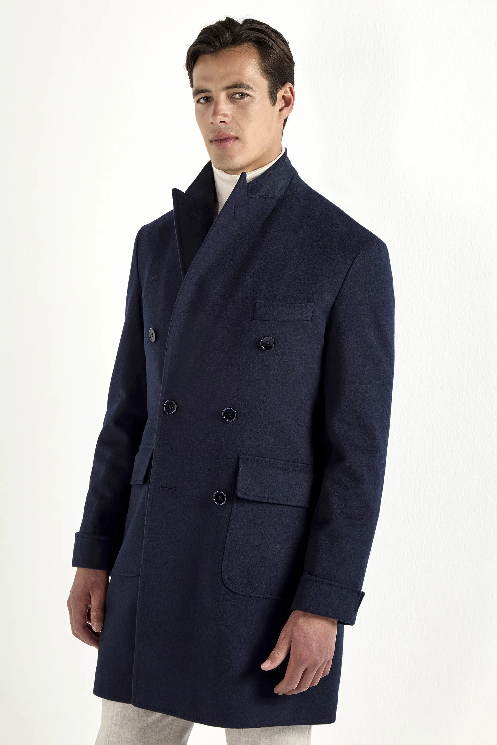 Blue polo coat - Made in Italy - Image 3
