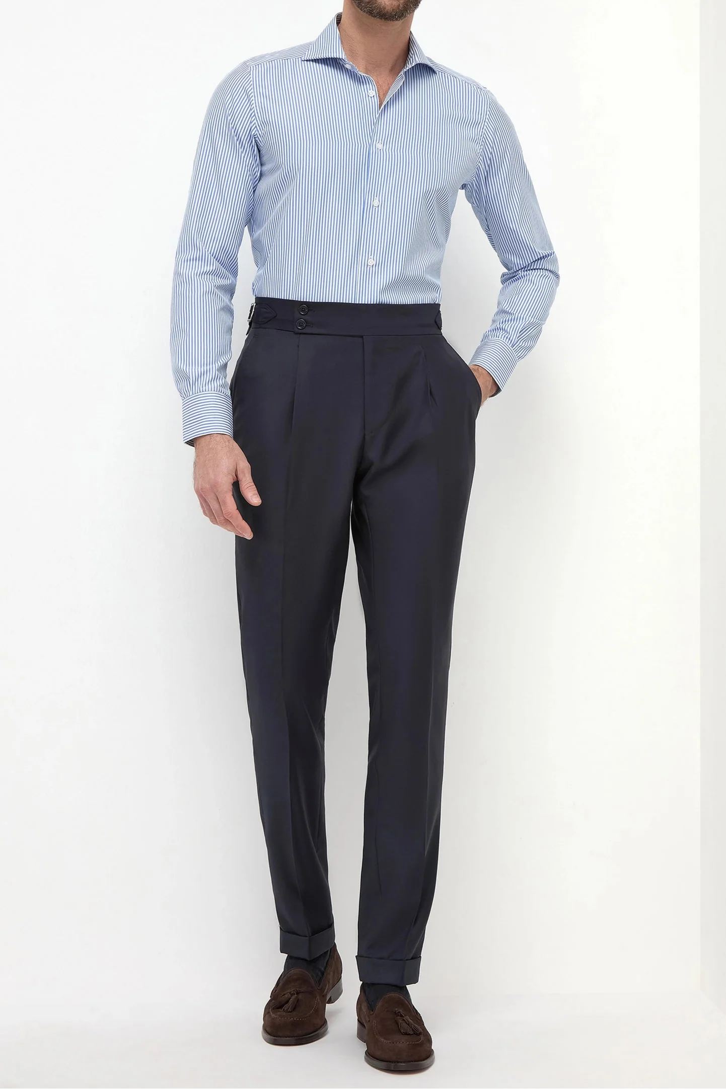 Blue Striped Shirt - Made in Italy - Image 5