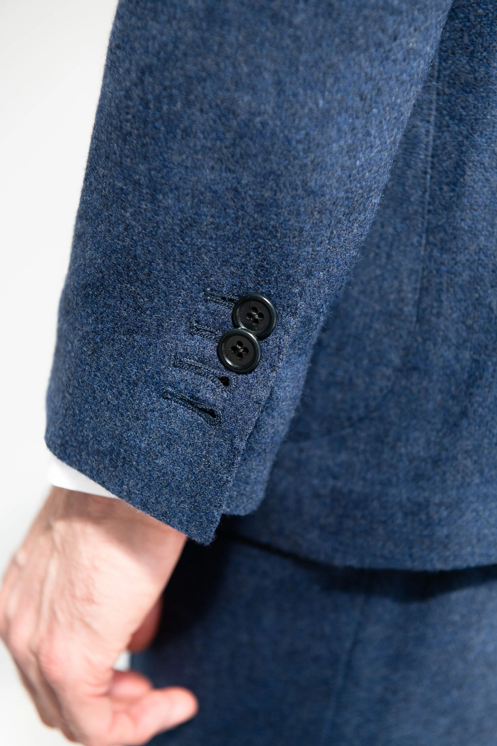 Bluette wool and cashmere suit - Made in Italy - Image 4