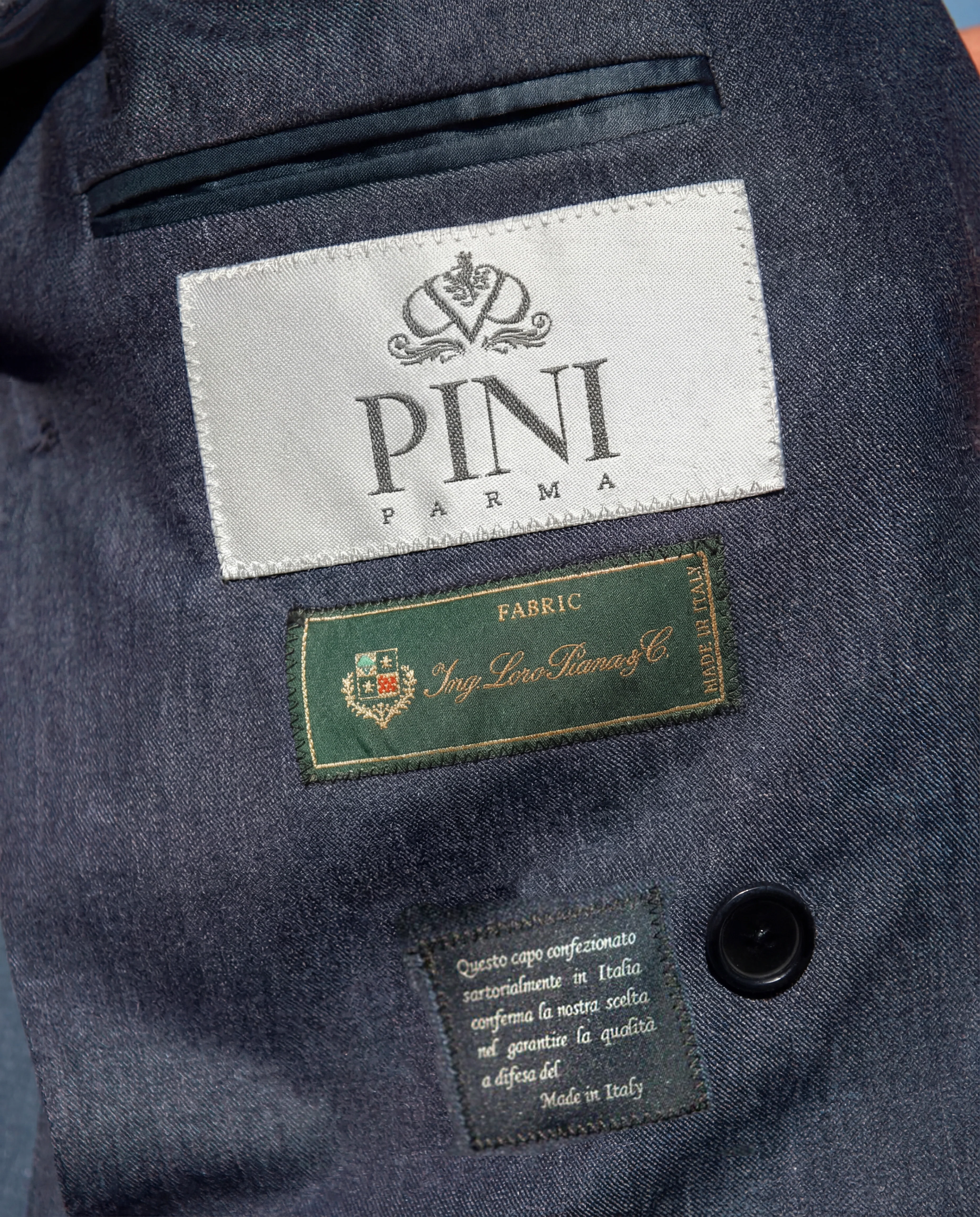Denim double breasted suit - Made in Italy - Image 2