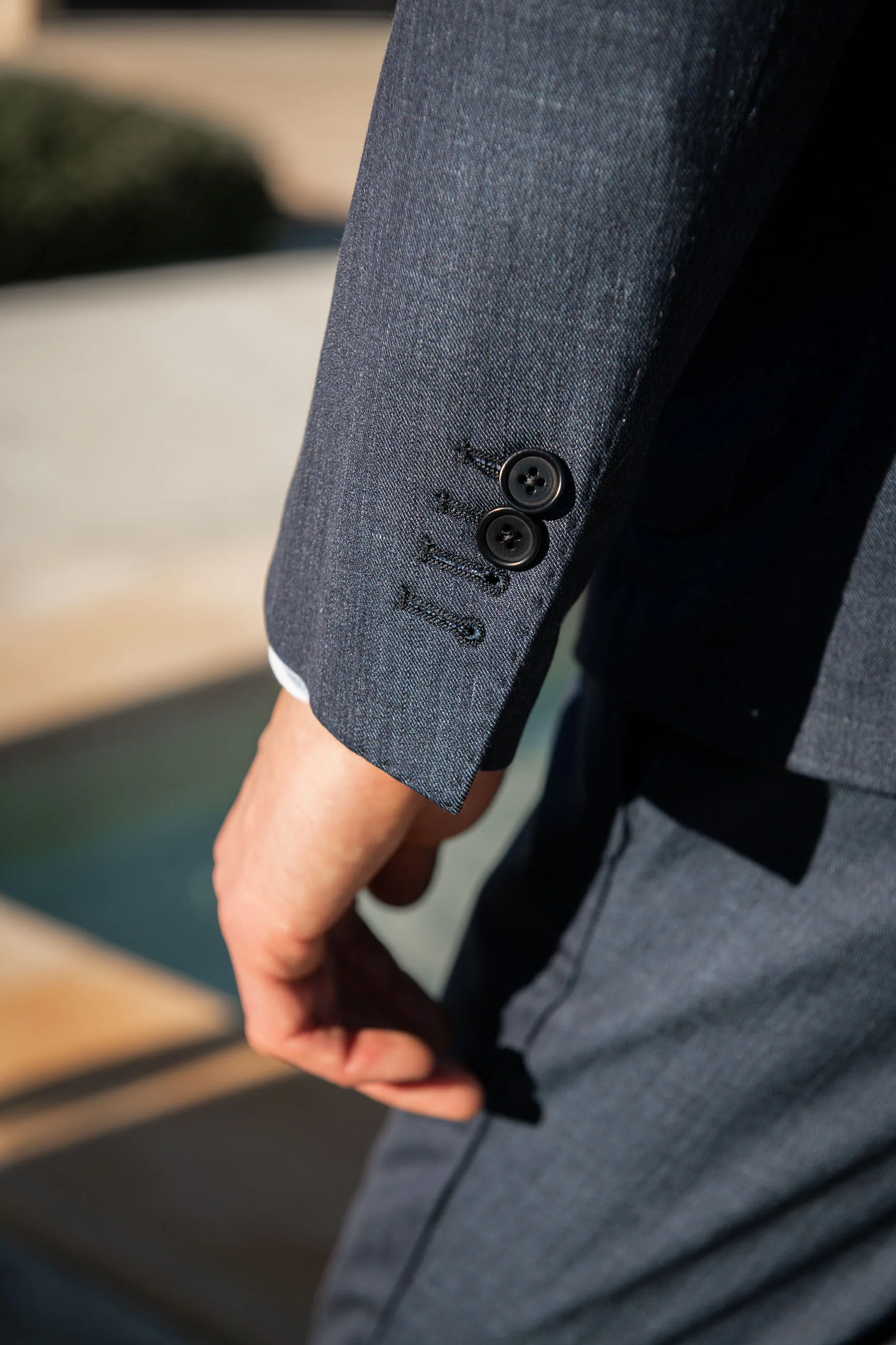 Denim double breasted suit - Made in Italy - Image 6