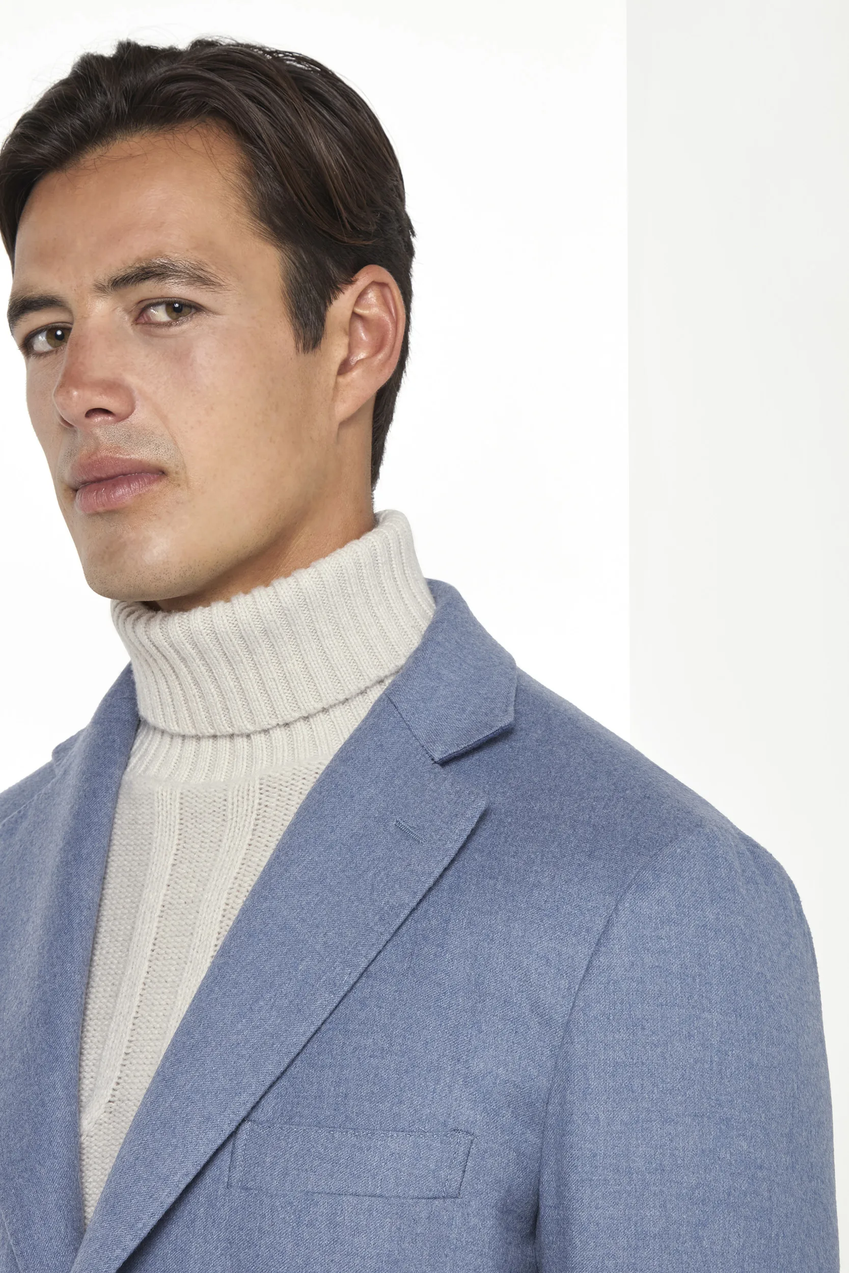 Dusty blue overcoat - Made in Italy - Image 2