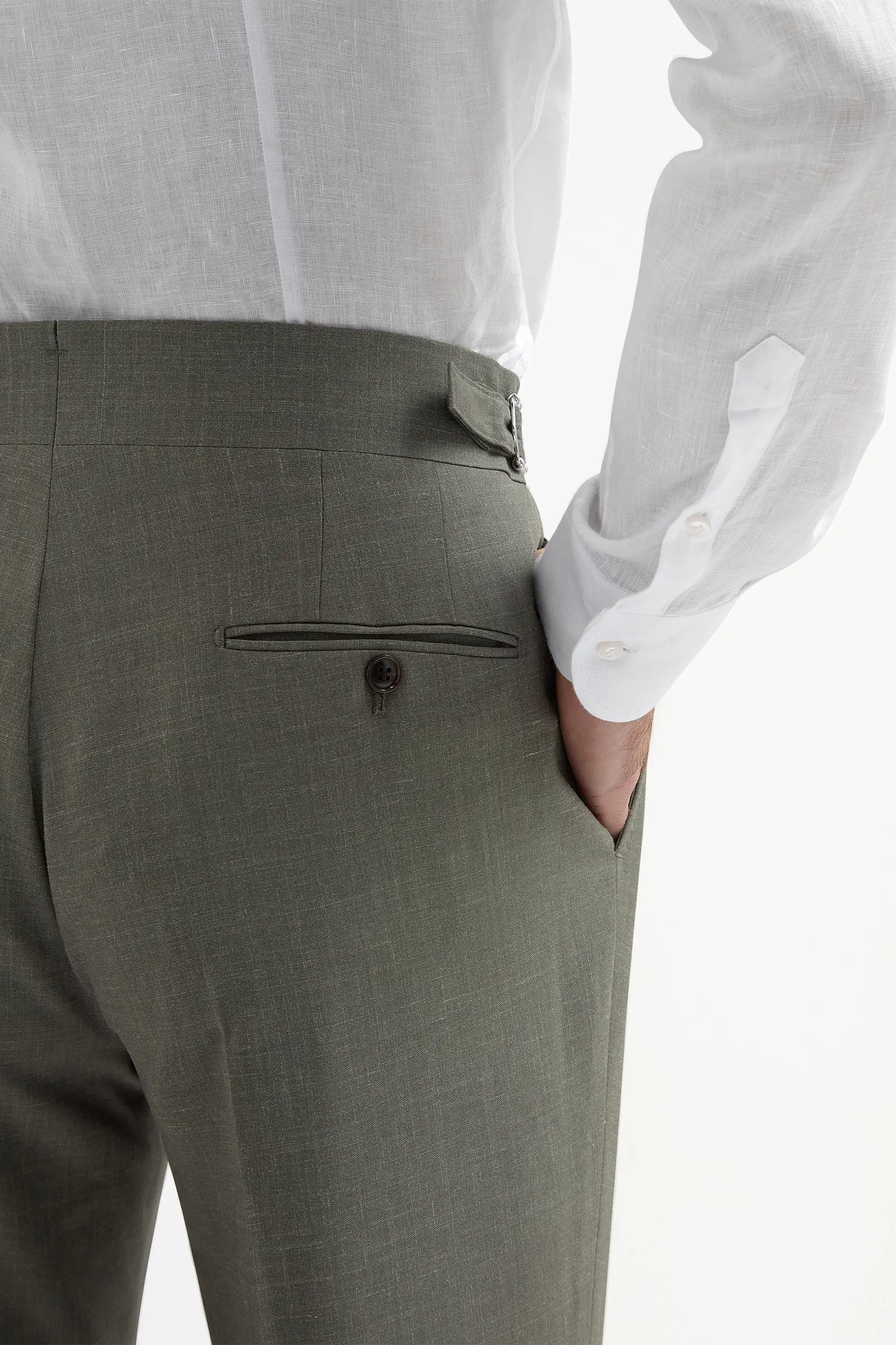 Green Soragna trousers - Made in Italy - Image 2