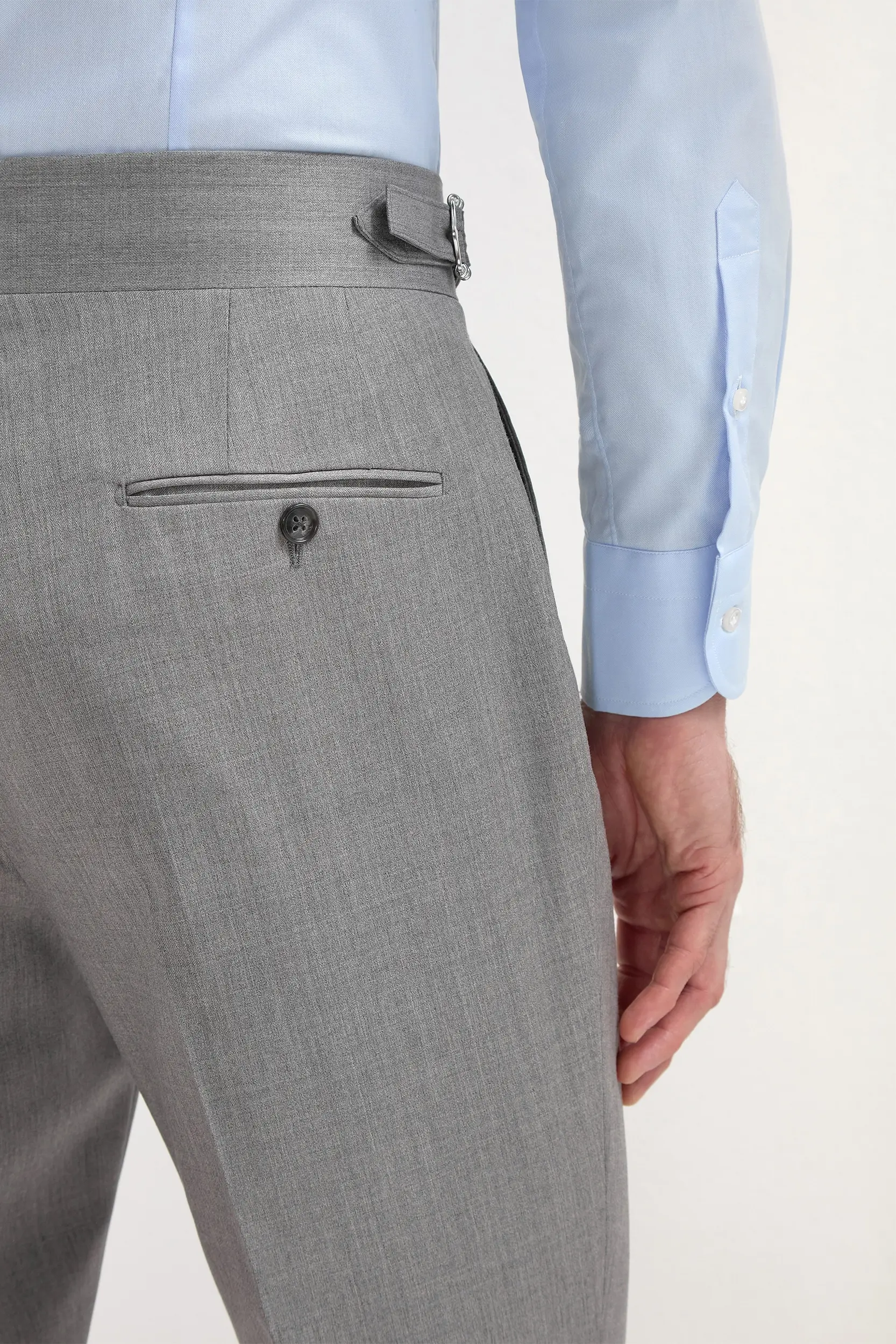 Grey Soragna trousers - Made in Italy - Image 3