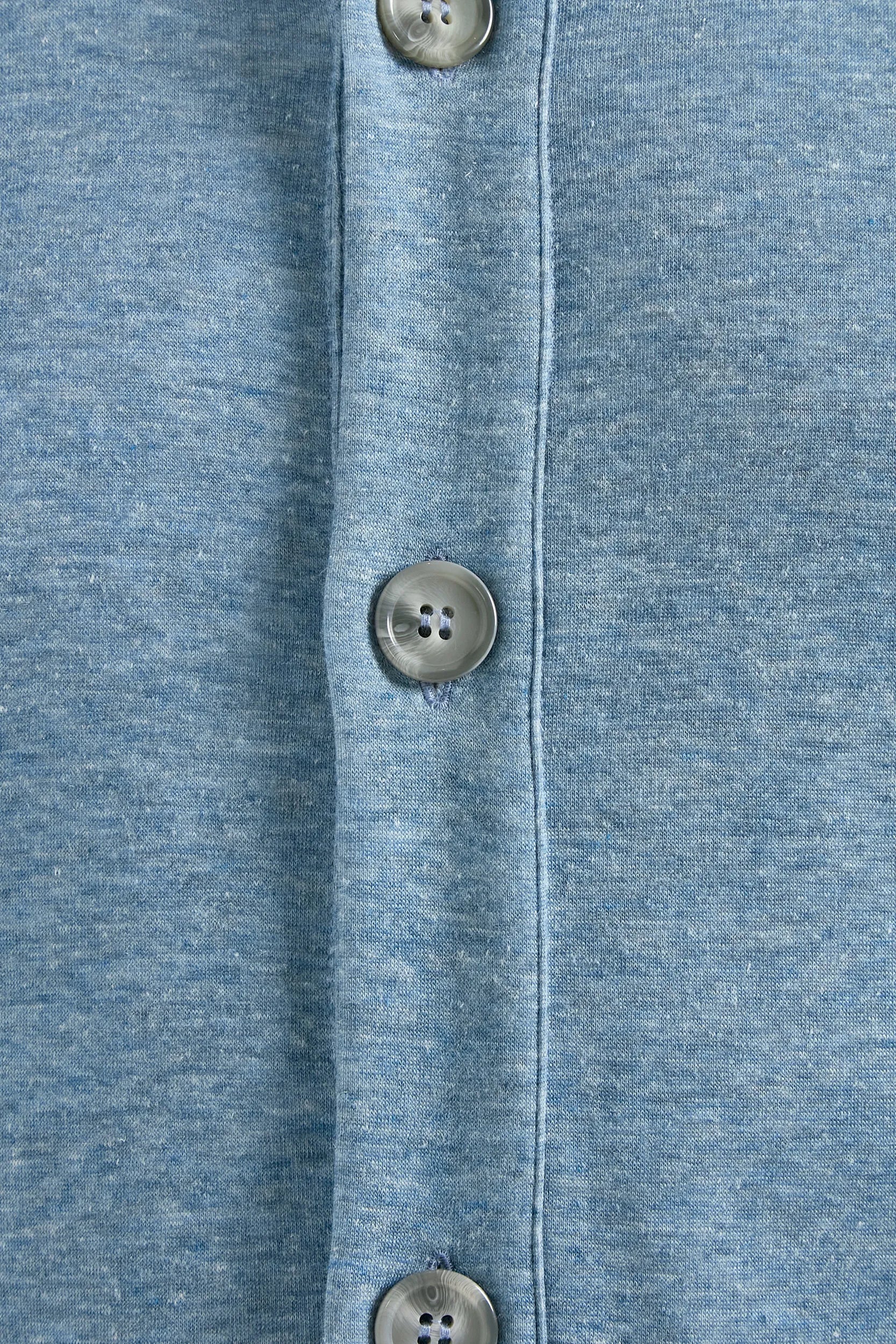 Ocean blue jersey cardigan - Made in Italy - Image 3