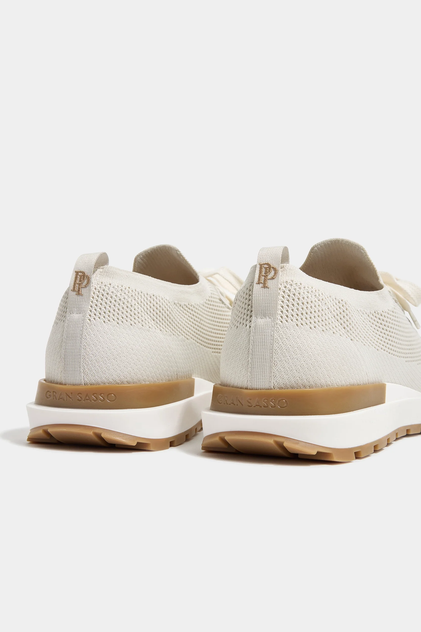 Off-white knitted sneakers - Made In Italy - Image 4