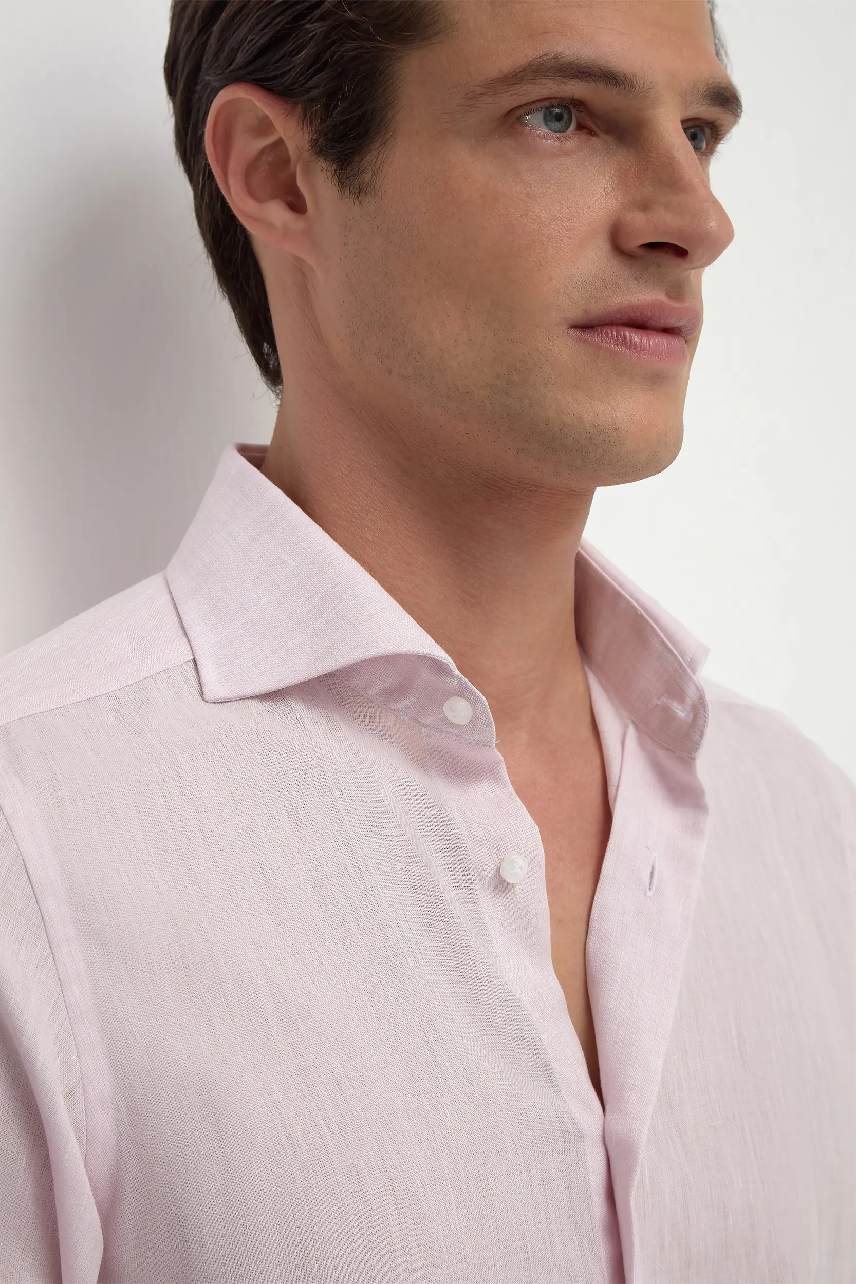 Pink linen shirt - Made in Italy - Image 4
