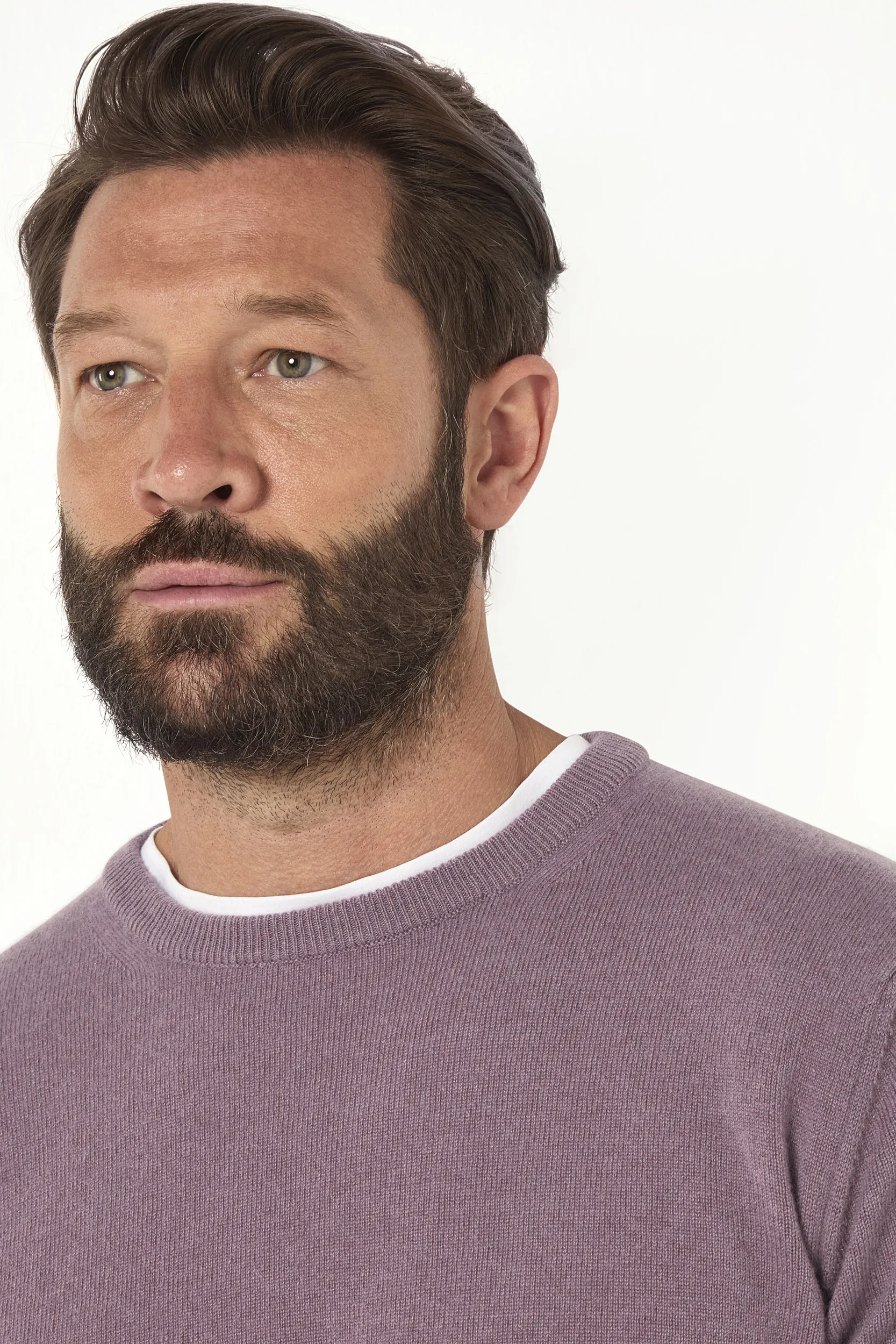 Plum cashmere round neck – Made in italy - Image 3