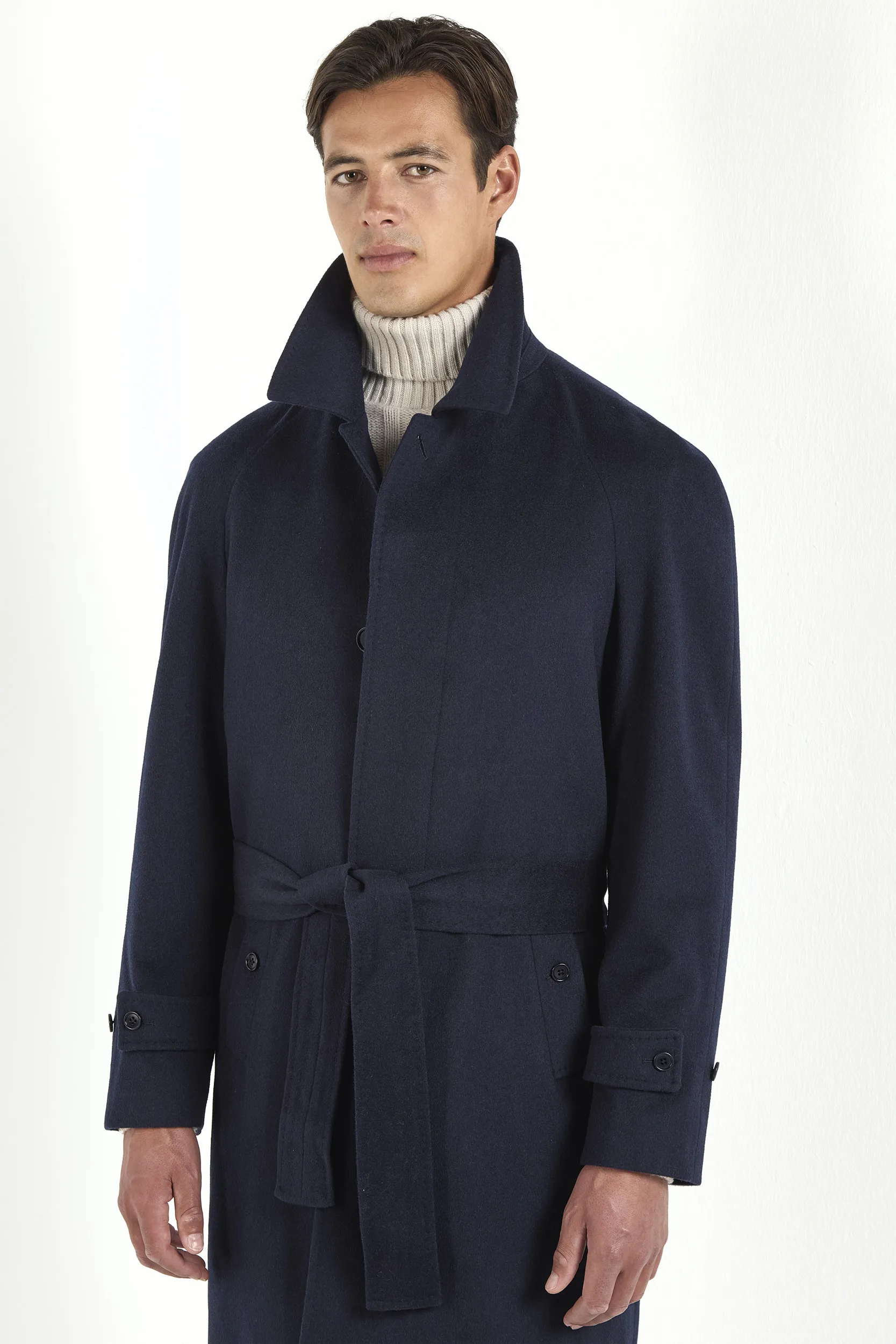 Blue raglan coat – Made in Italy - Image 2