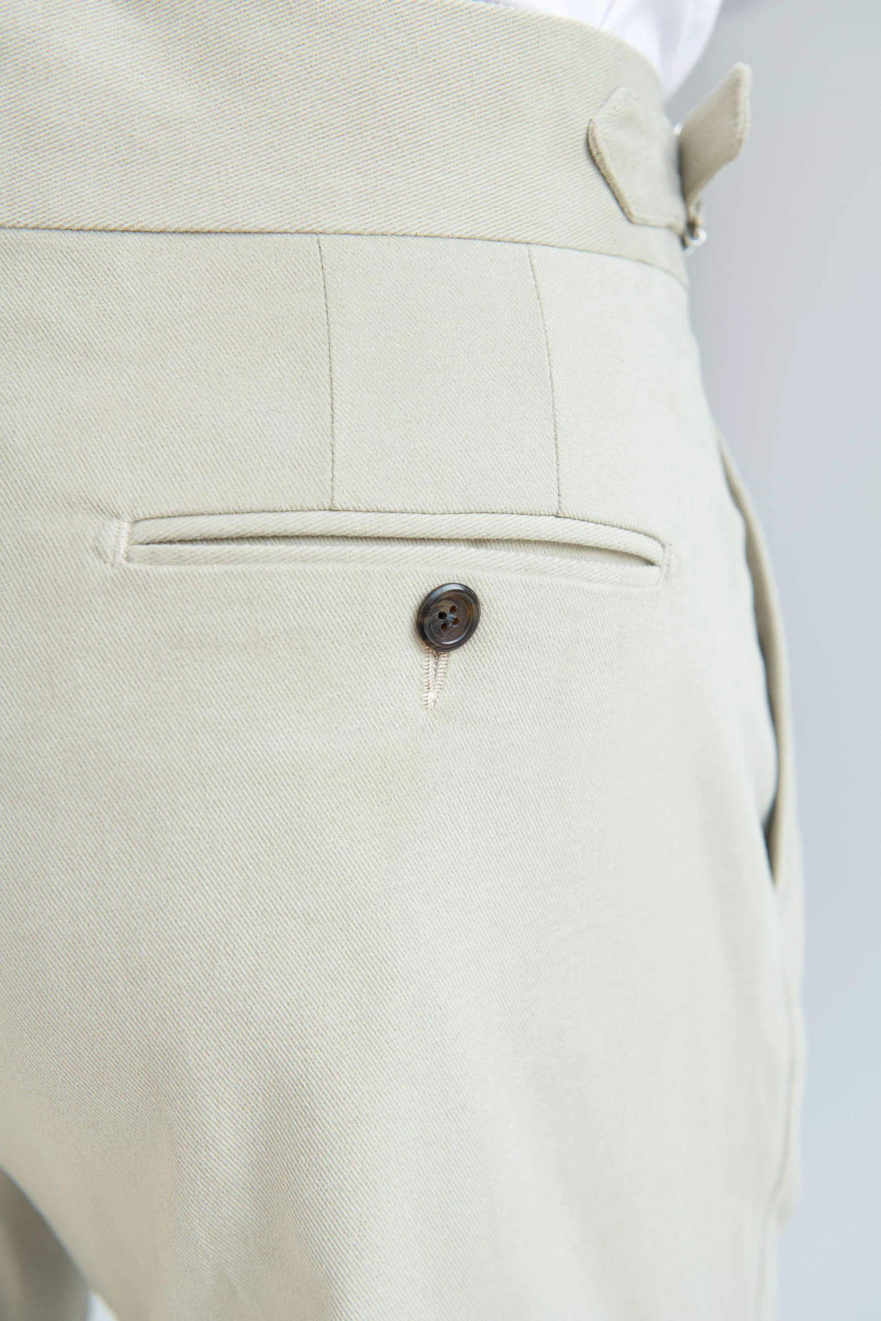 Sand cotton Soragna trousers - Made in Italy - Image 4
