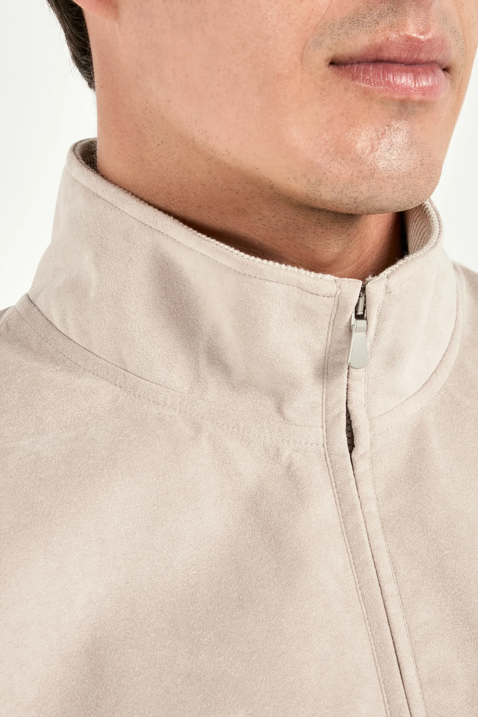 Stone alcantara vest - Made in Italy - Image 2
