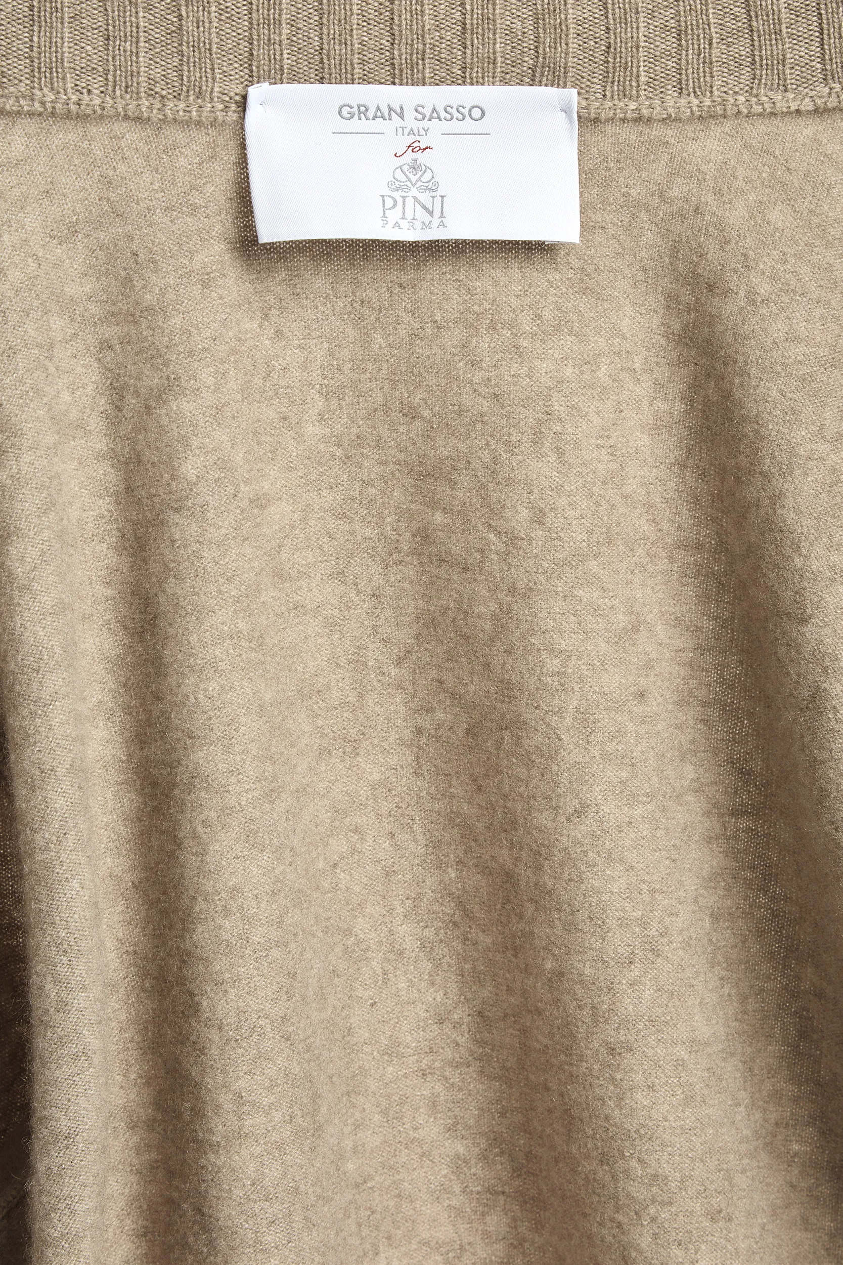 Taupe cashmere knitted bomber – Made in Italy - Image 3