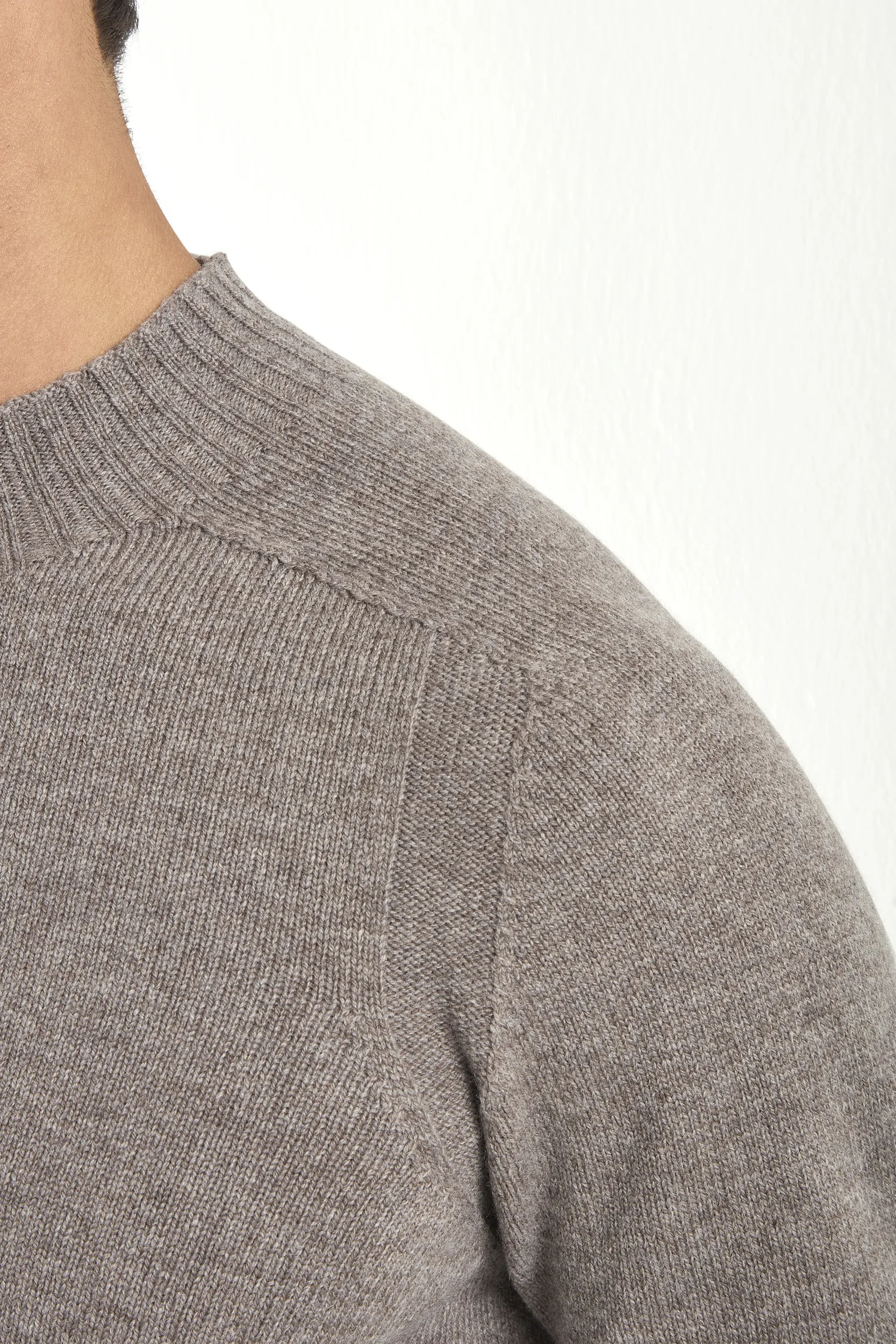 Taupe mock neck - Made in Italy - Image 2