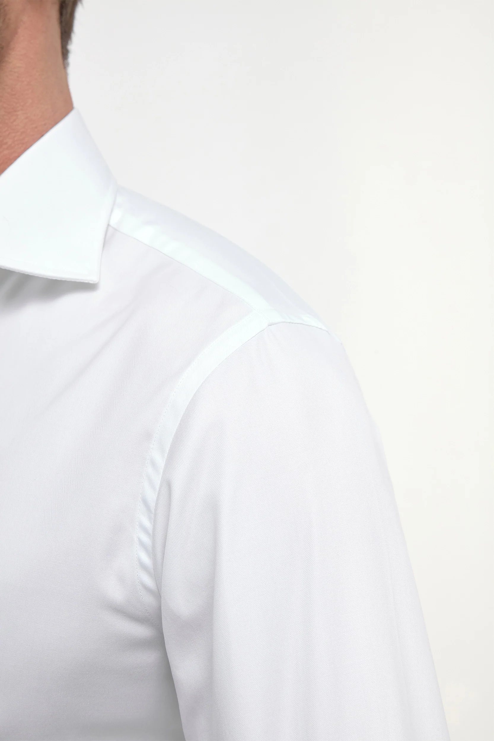 White Shirt with double cuff - Made In Italy - Image 4